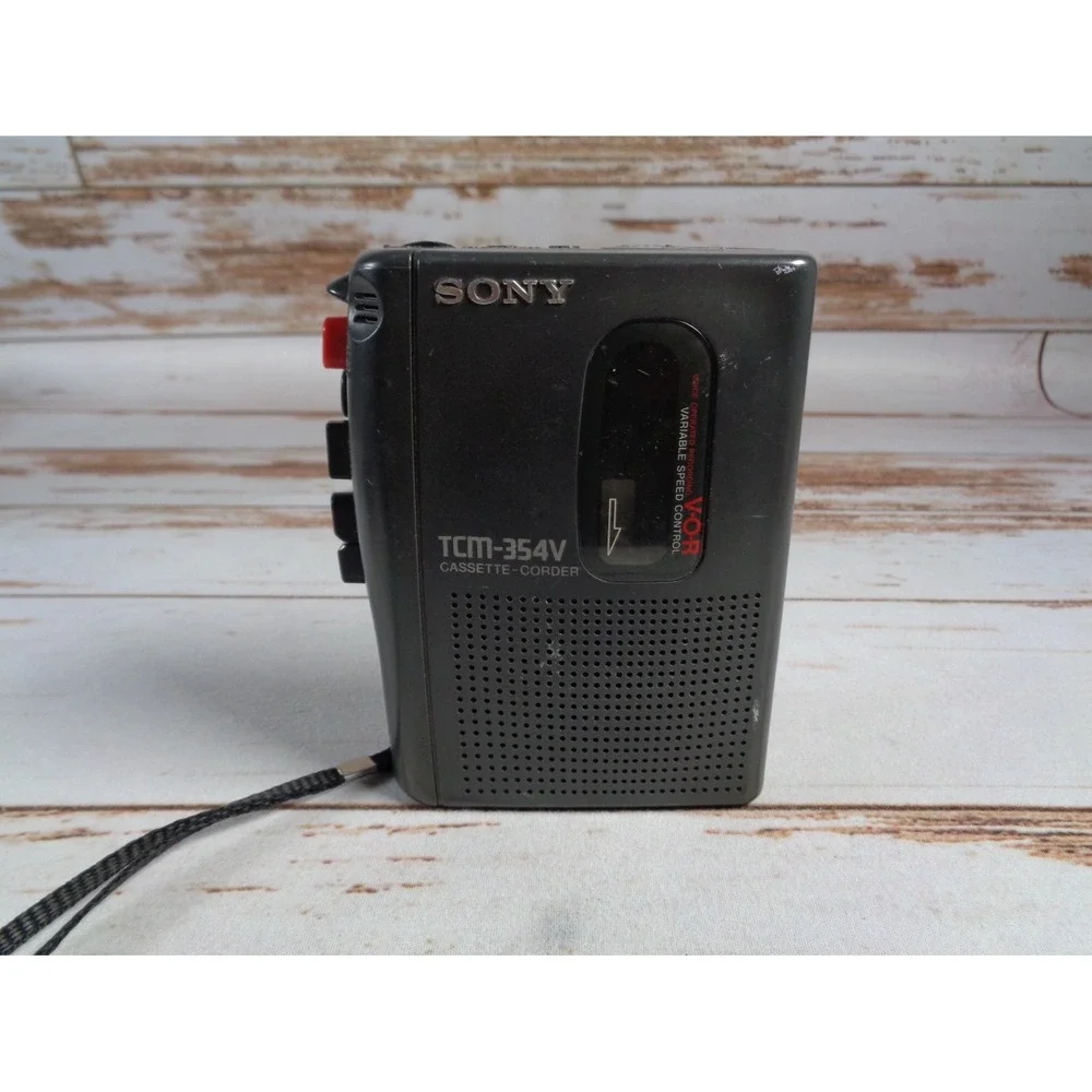 Sony TCM-354V Handheld Cassette Voice Recorder Parts/Repair Untested